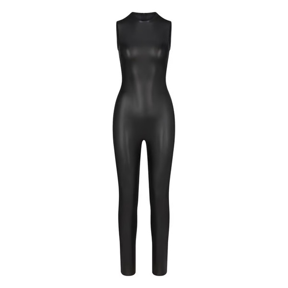 SKIMS Faux Leather Sleeveless Catsuit - Picture 6 of 6